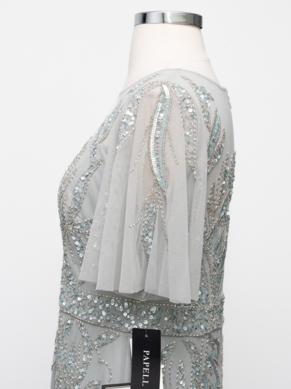 Adrianna Papell - Papell Studio Beaded Cocktail Dress - Picture 11 of 13